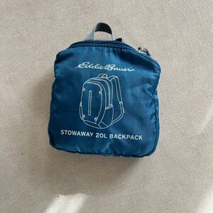 Eddie Bauer Navy Stowaway 20L Backpack